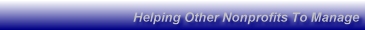 Helping Other Nonprofits To Manage